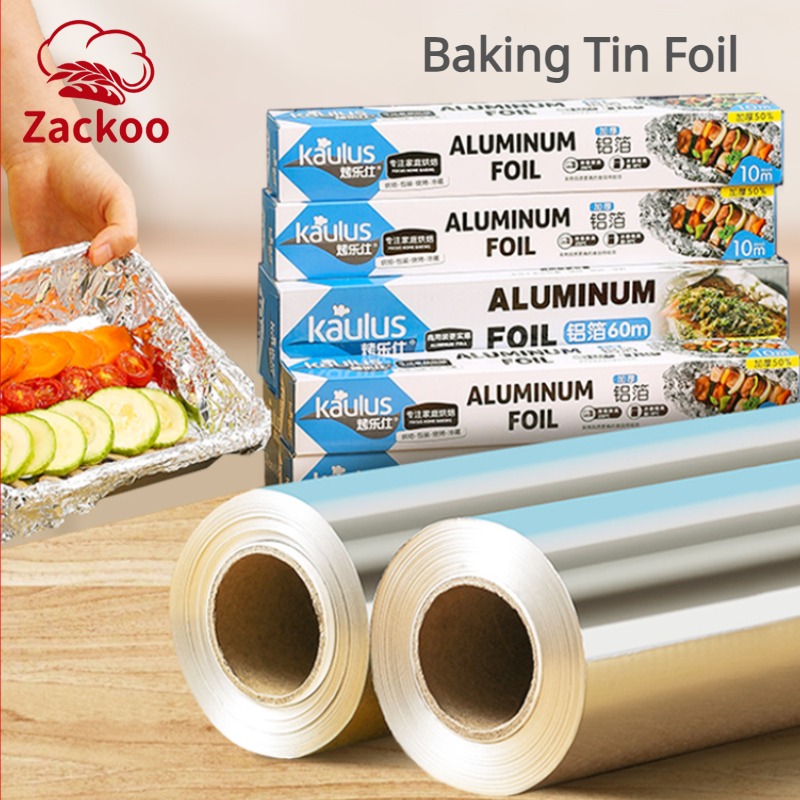 Kitchen Baking Oven - Zackoo 10/20/40M Aluminium Foil for Baking