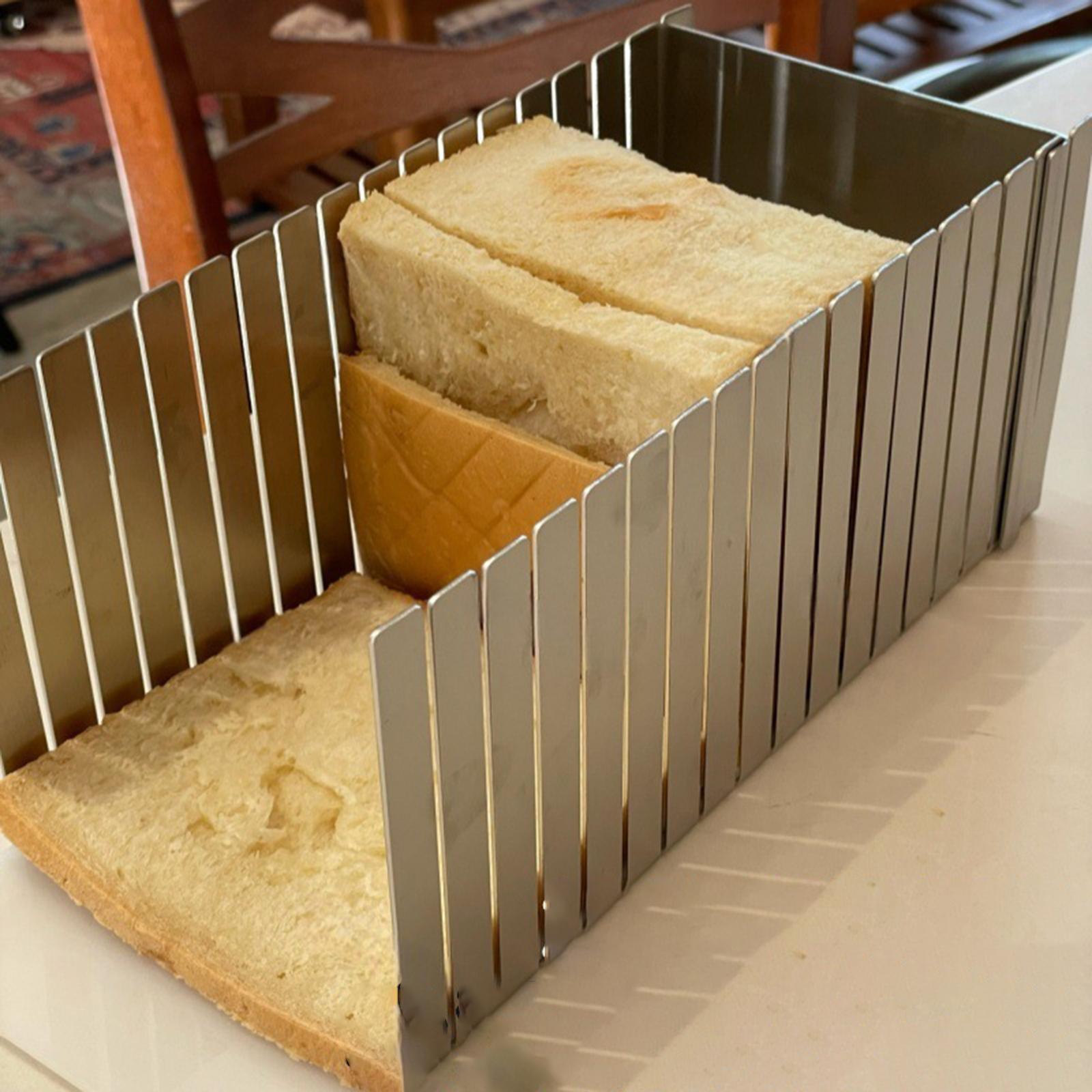 Kitchen Baking Aid - Stainless Steel Bread Slicer Toast Bread