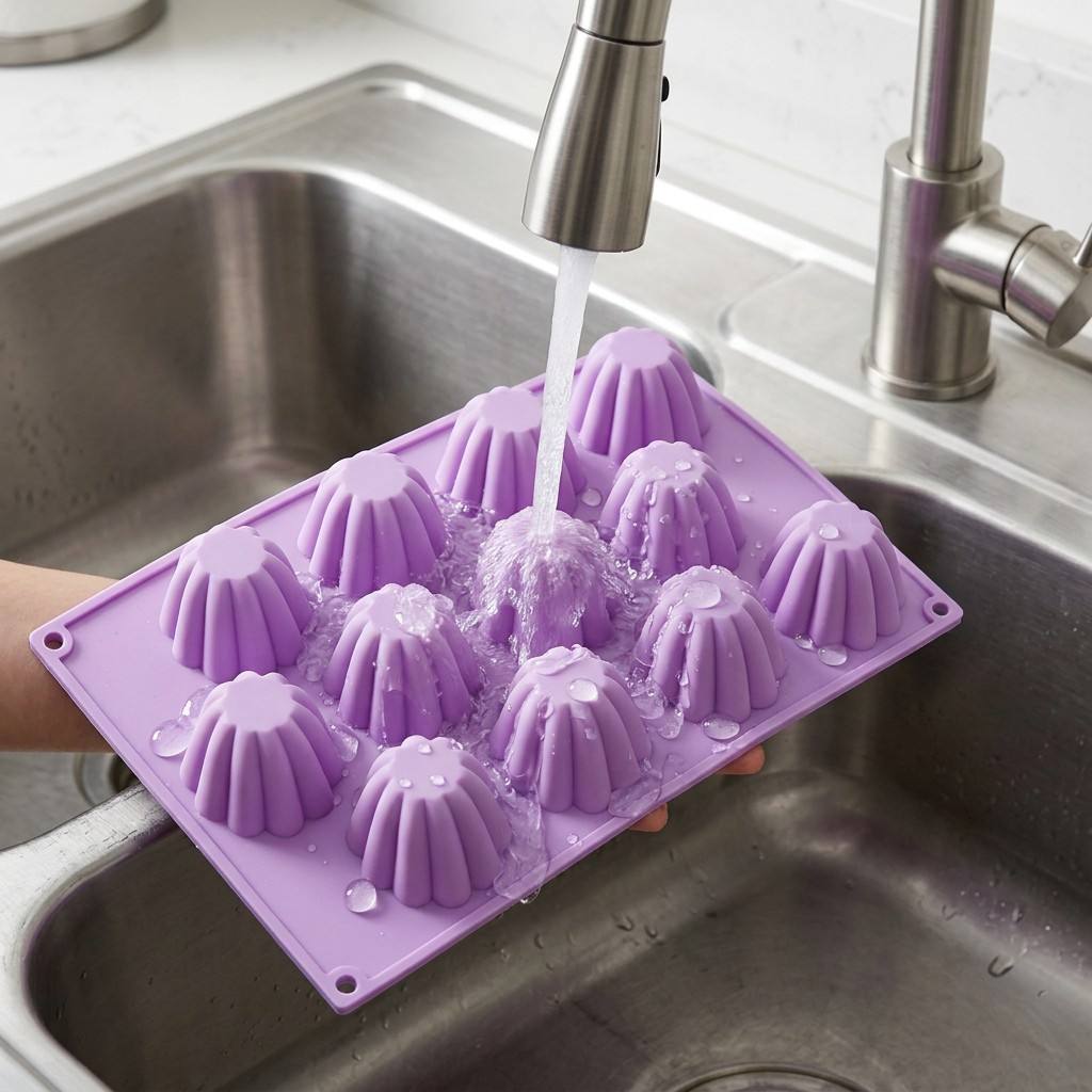 Miniature Baking Kitchen - 12-Cavity Mini Spiral Silicone Mold Swirl