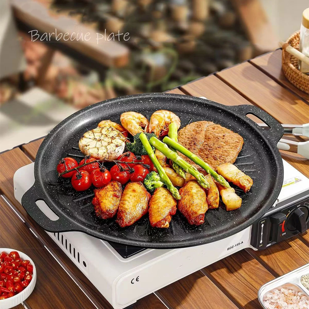 34CM Outdoor BBQ Grill Pan Non - Kitchen Baking Trays ulasan dan harga