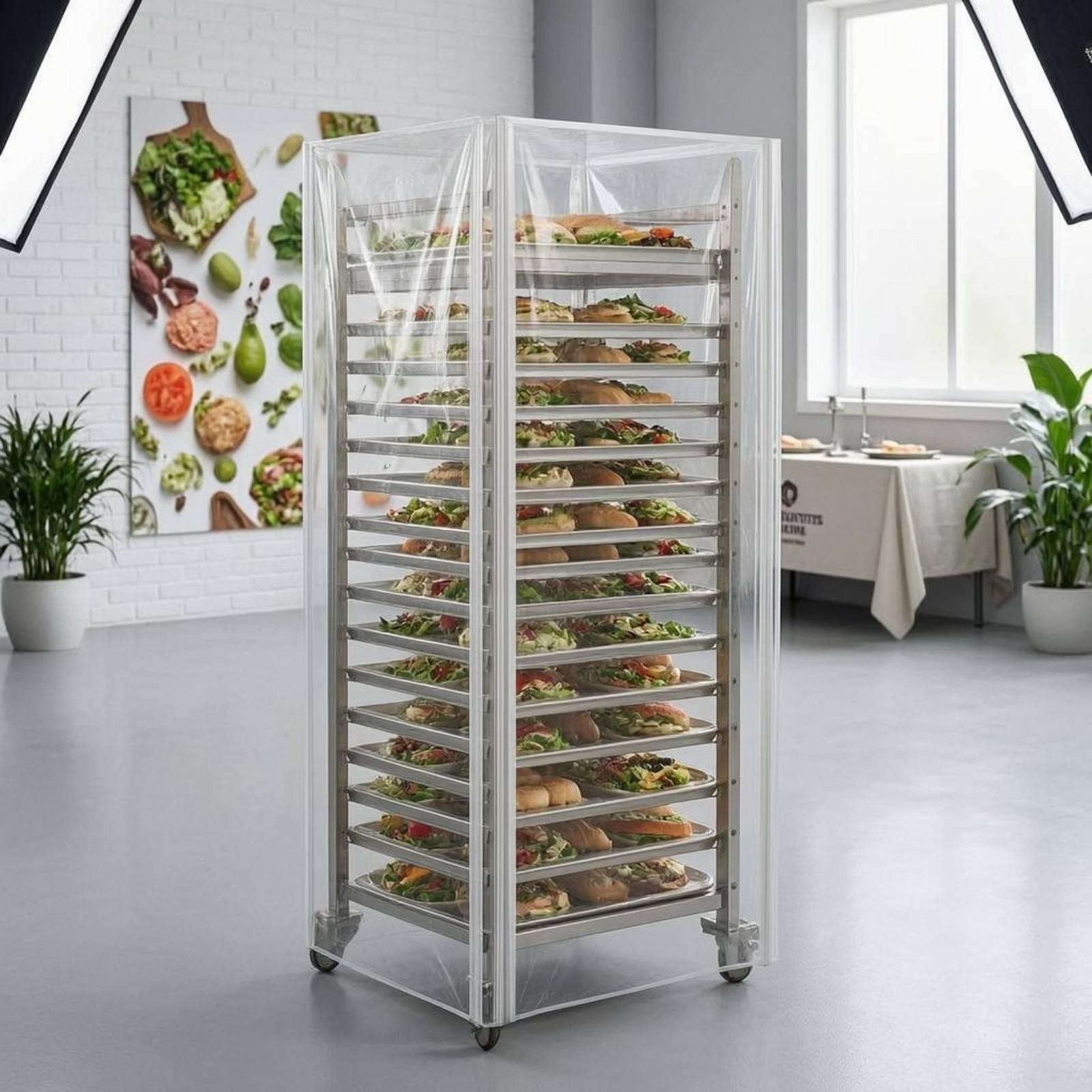 Baking Tray Cover Clear Dustpr - Kitchen Baking Tray Rack ulasan dan harga