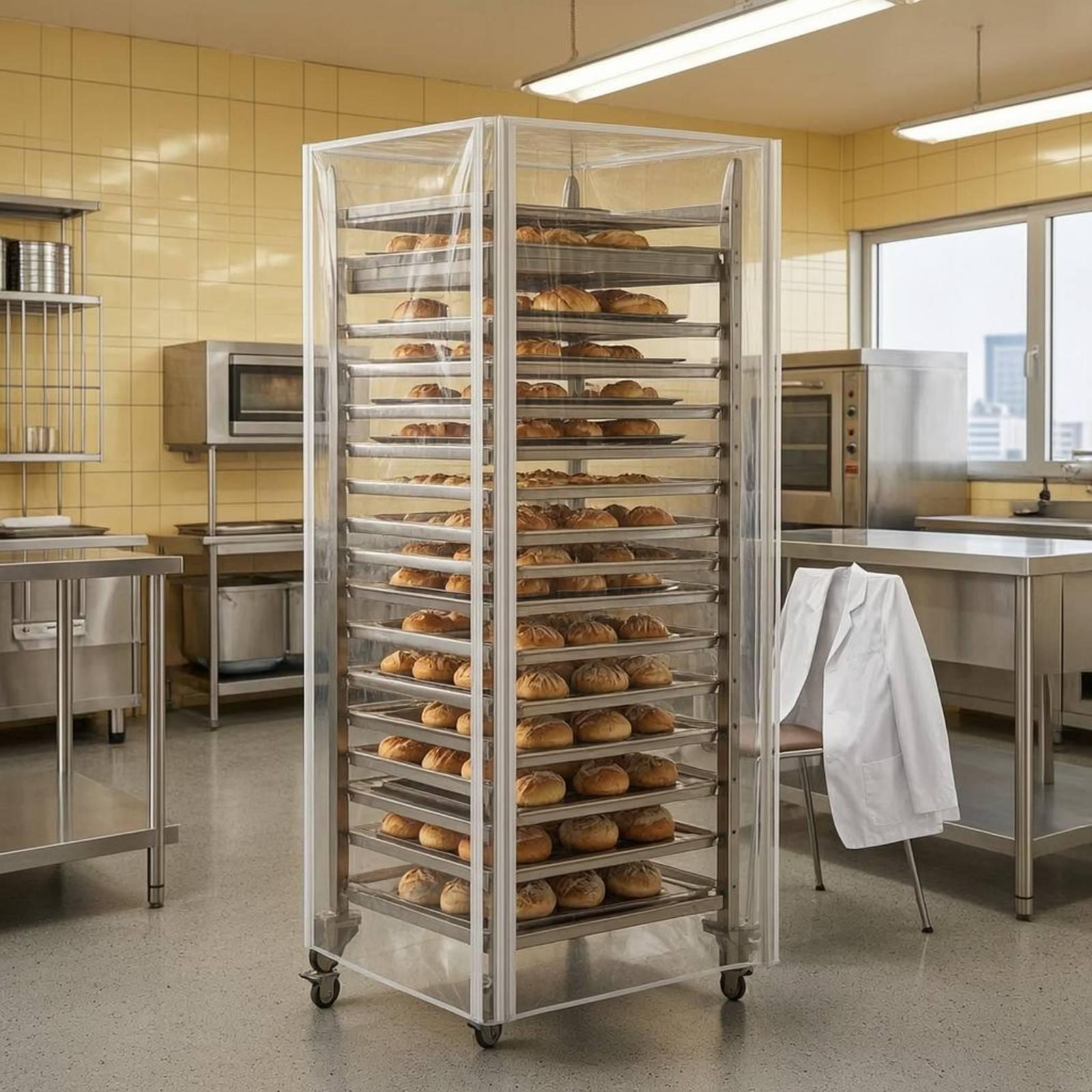 Baking Tray Cover Clear Dustpr - Kitchen Baking Tray Rack ulasan dan harga