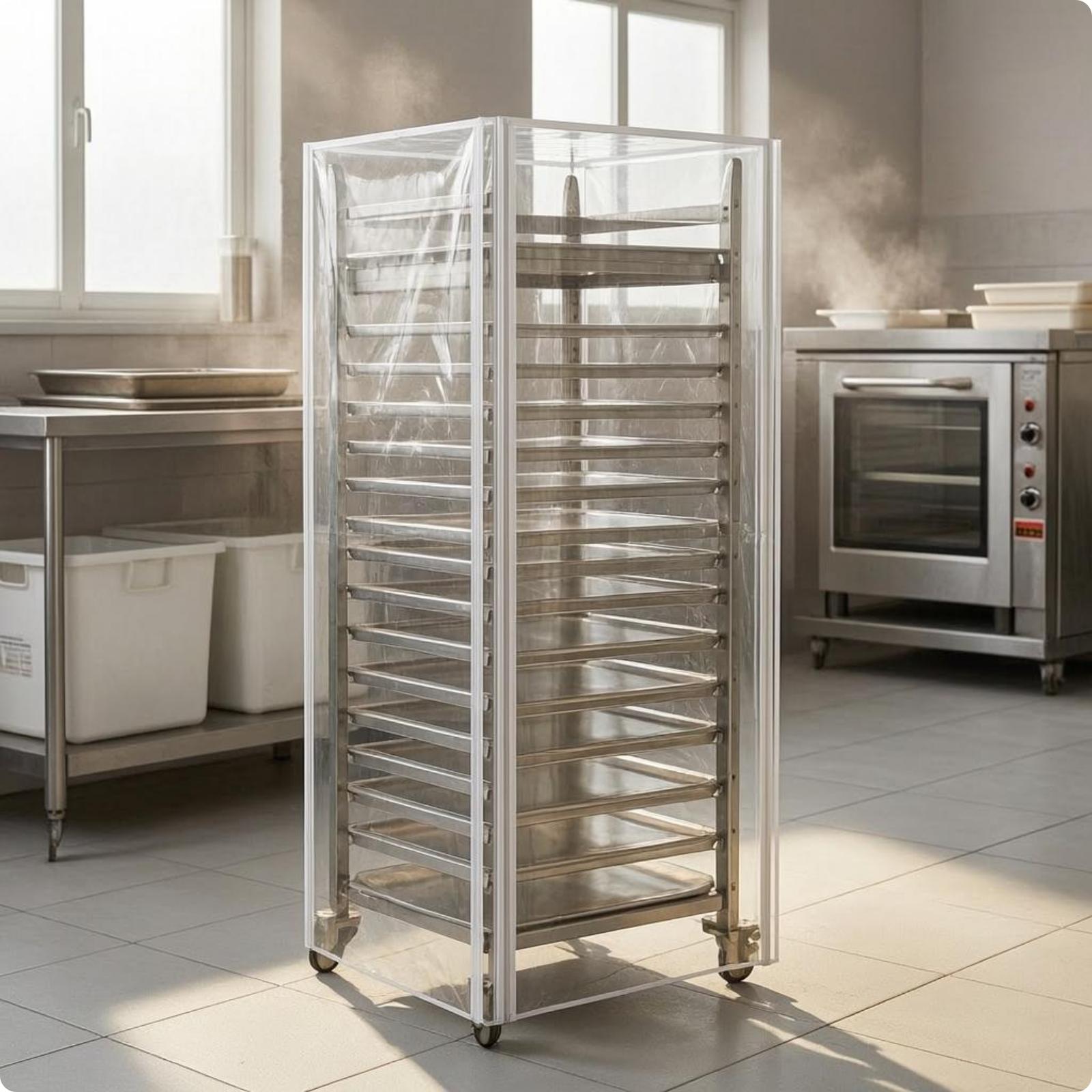 Baking Tray Cover Clear Dustpr - Kitchen Baking Tray Rack ulasan dan harga
