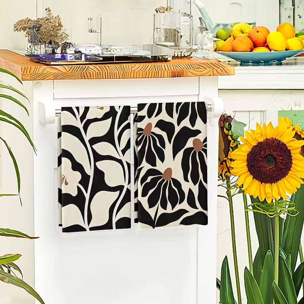 6Pcs, Retro Black and White Co - Kitchen Baking Necessities ulasan dan harga