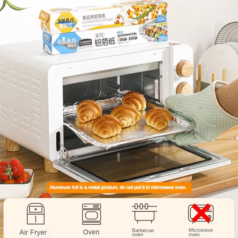 Zackoo 10/20/40M Aluminium Foi - Kitchen Baking Oven ulasan dan harga