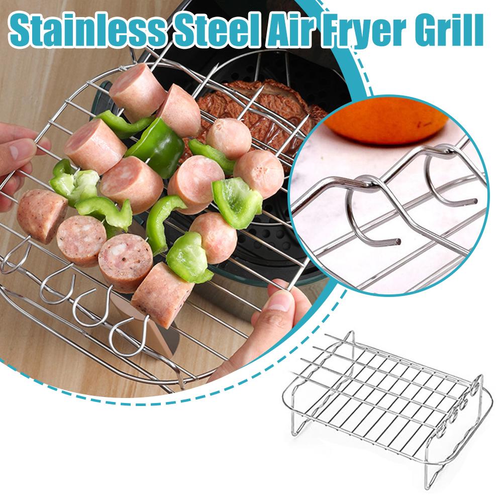 Stainless Steel Air Fryer Bask - Kitchen Baking Tray Rack ulasan dan harga