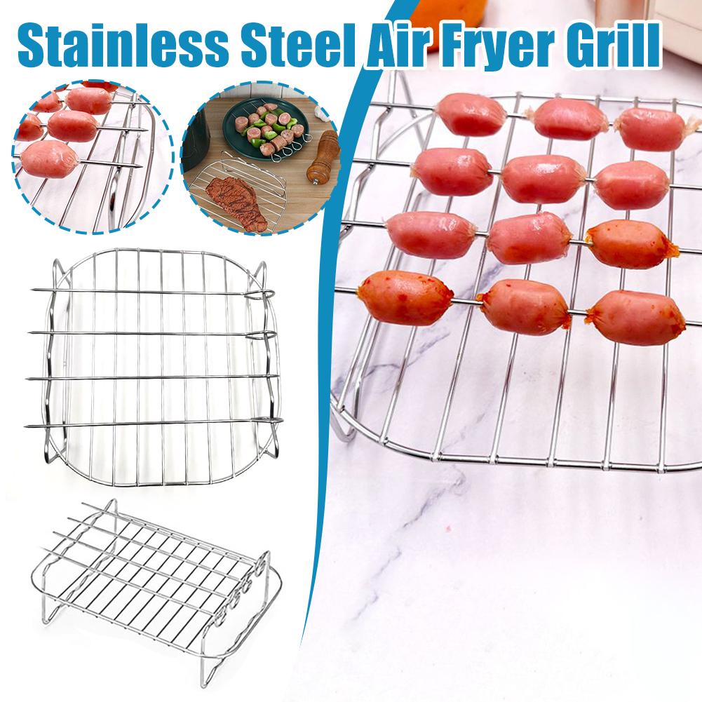 Stainless Steel Air Fryer Bask - Kitchen Baking Tray Rack ulasan dan harga