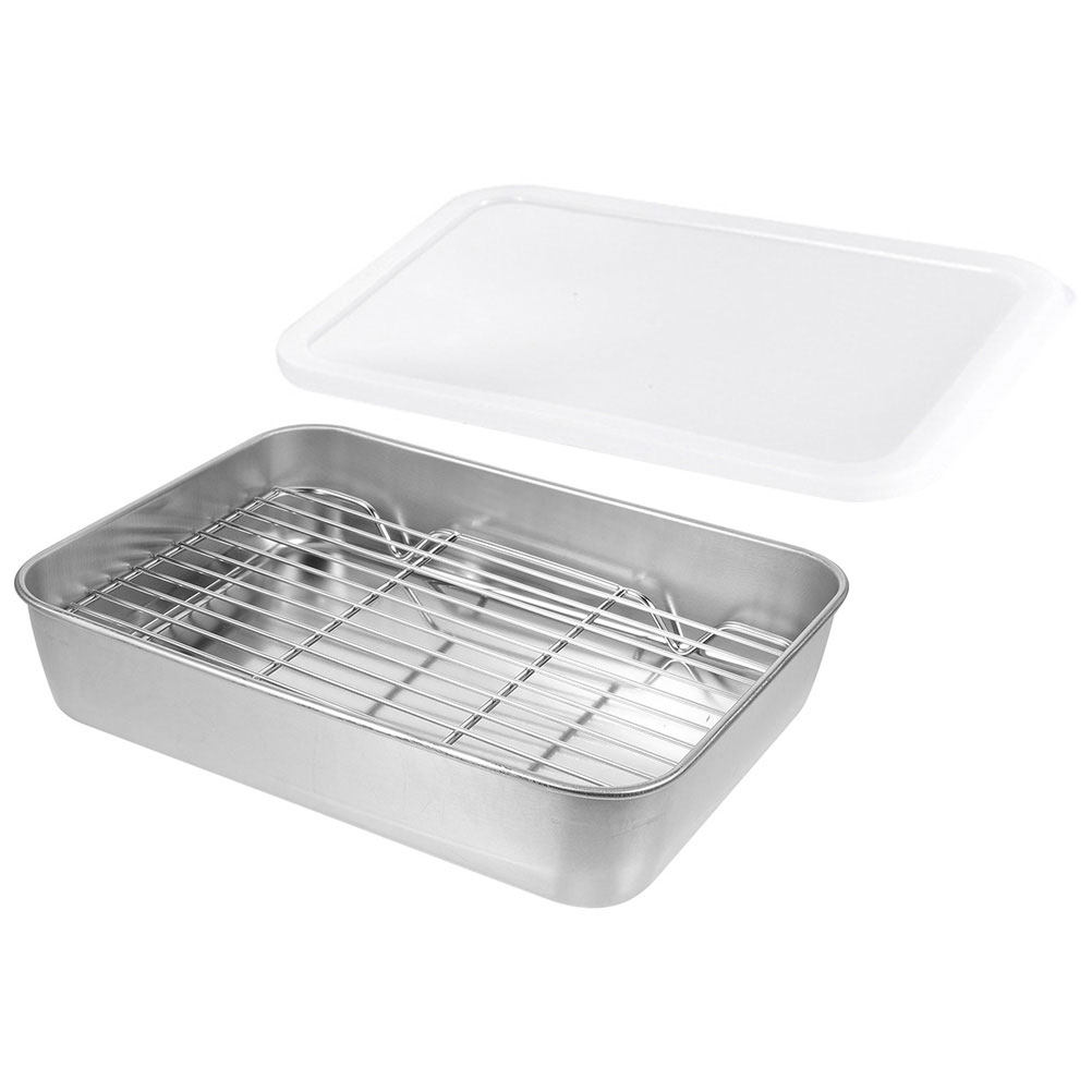 1Set Kitchen Prep Tray Stainle - Kitchen Baking Tray Rack ulasan dan harga
