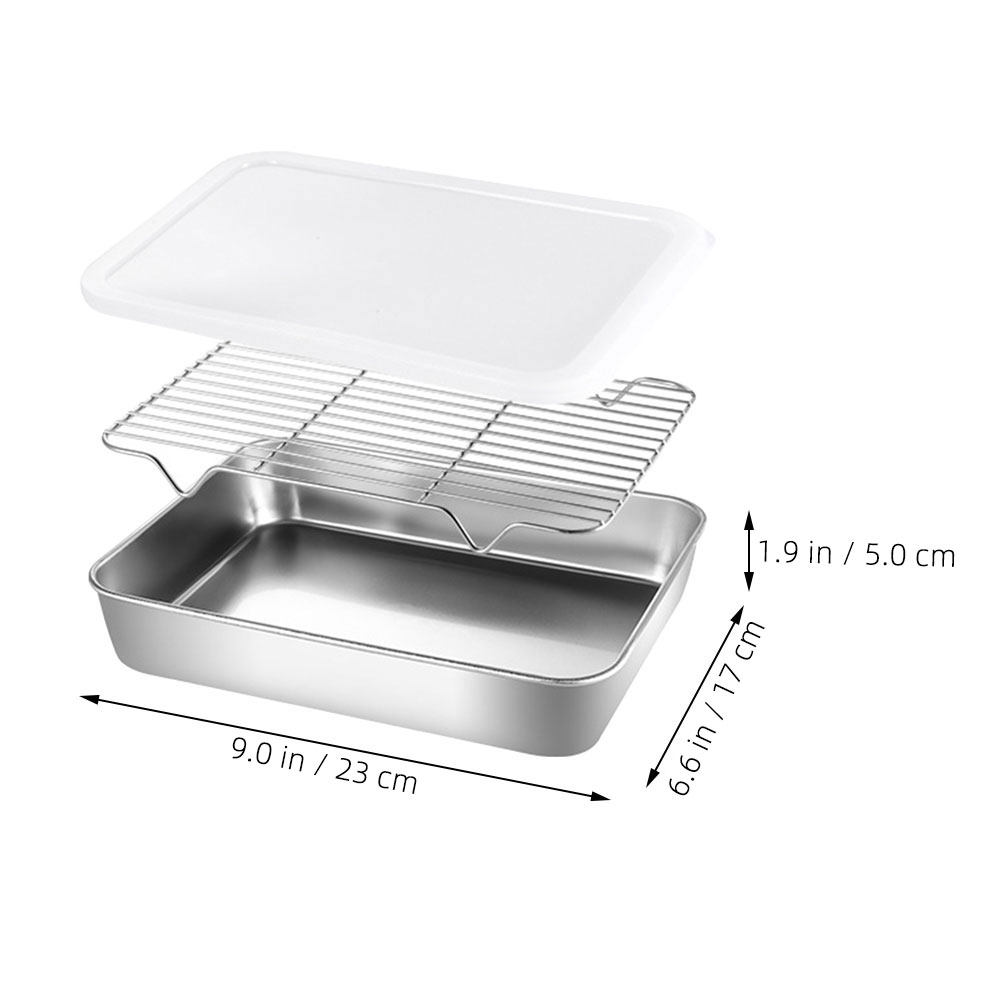 1Set Kitchen Prep Tray Stainle - Kitchen Baking Tray Rack ulasan dan harga
