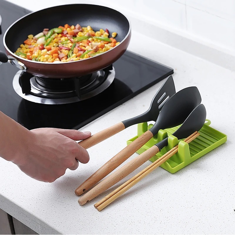 Plastic Spoon Spatula Holder K - Kitchen Baking Tray Rack ulasan dan harga