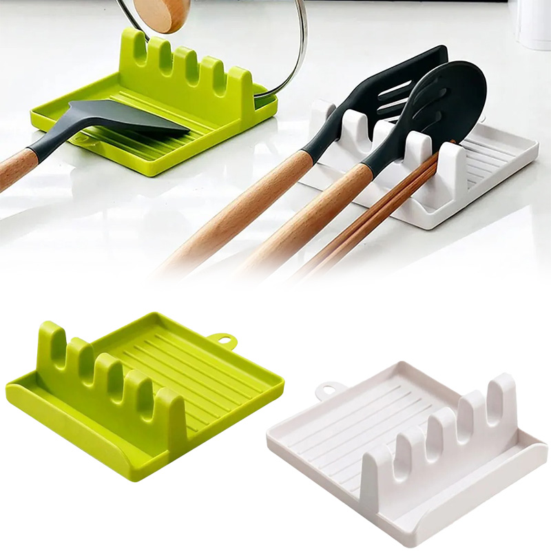 Plastic Spoon Spatula Holder K - Kitchen Baking Tray Rack ulasan dan harga
