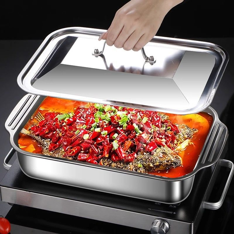 Stainless Steel Deep Baking Pa - Kitchen Baking Oven ulasan dan harga