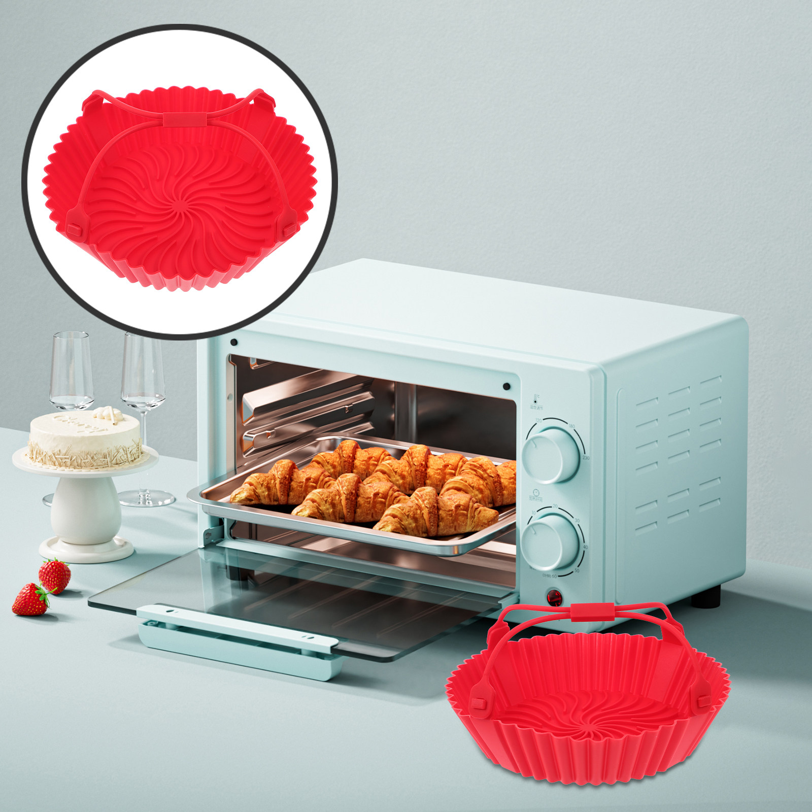 Silicone Bakeware Heat Resista - Kitchen Baking Trays ulasan dan harga