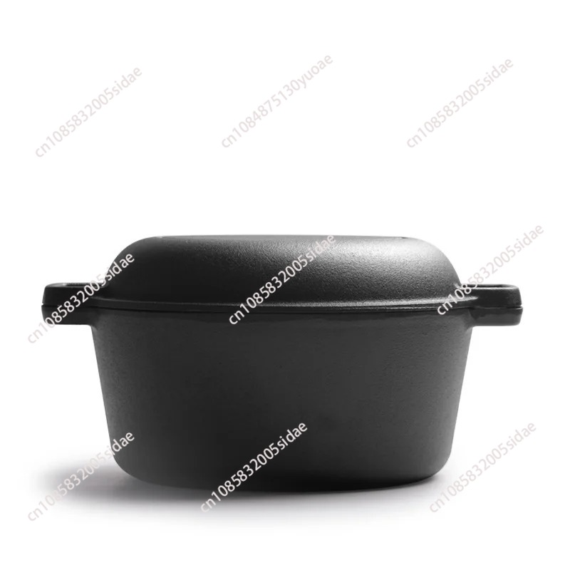 2 In 1 Cast Iron Dutch Oven Ba - Kitchen Baking Oven ulasan dan harga