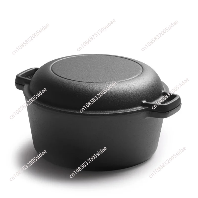 2 In 1 Cast Iron Dutch Oven Ba - Kitchen Baking Oven ulasan dan harga