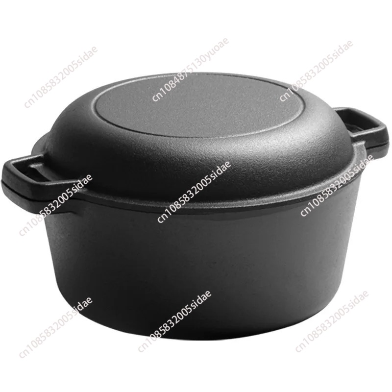 2 In 1 Cast Iron Dutch Oven Ba - Kitchen Baking Oven ulasan dan harga