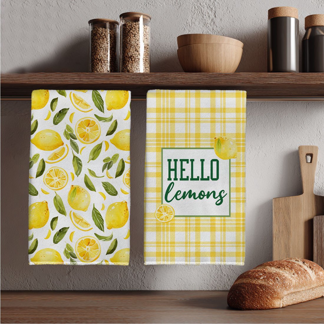 2Pcs, Yellow and White Checker - Kitchen Baking Necessities ulasan dan harga