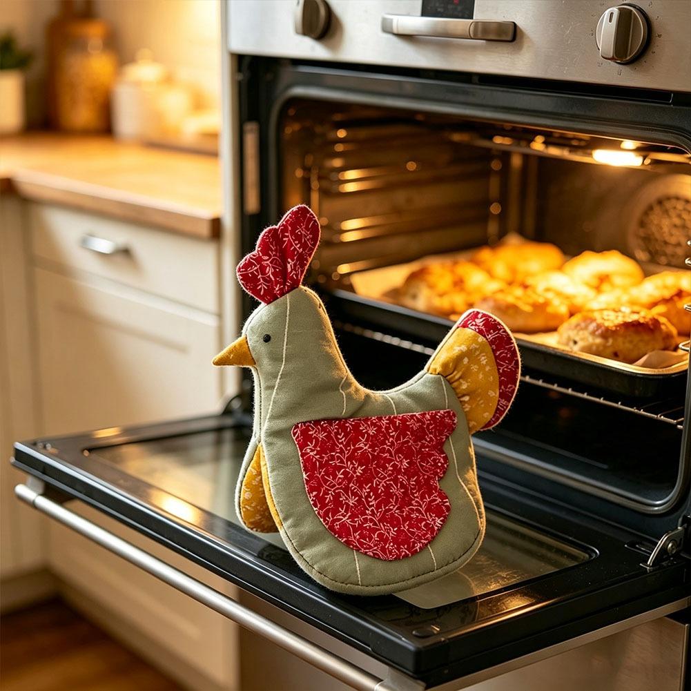 Handmade Hen Shaped Oven Mitt  - Kitchen Baking Ware ulasan dan harga