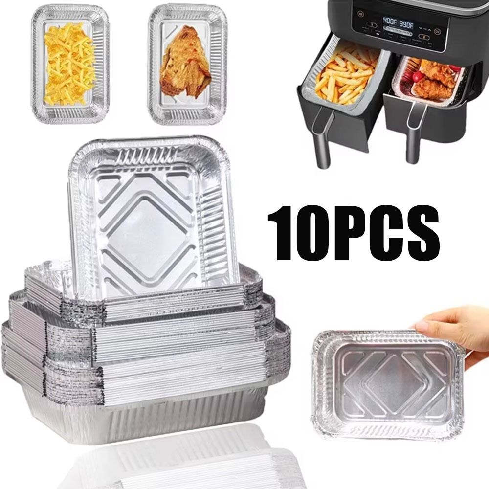 10PCS Disposable Aluminum Foil - Kitchen Baking Trays ulasan dan harga