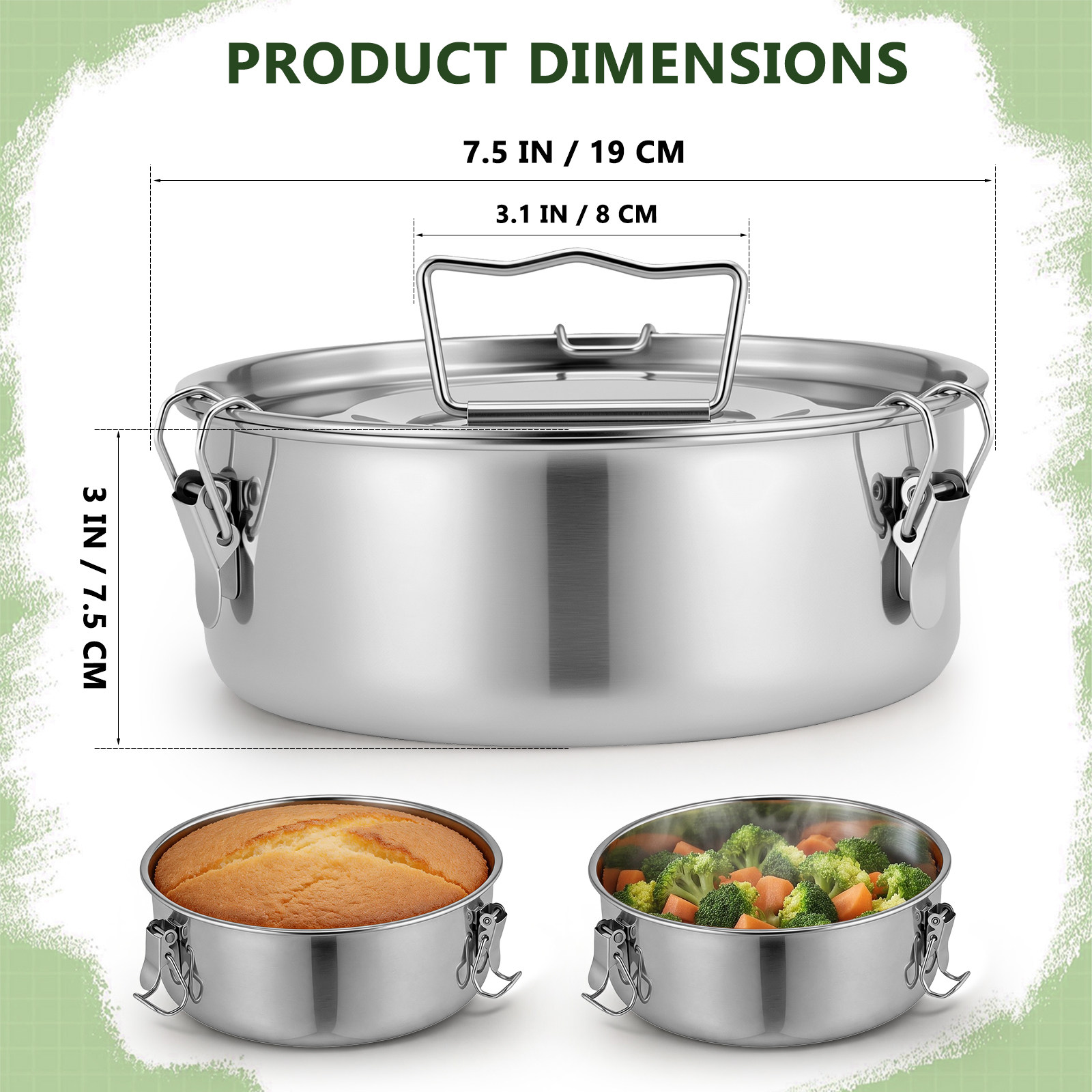 Flan Mold Lid Stainless Steel  - Kitchen Baking Ware ulasan dan harga