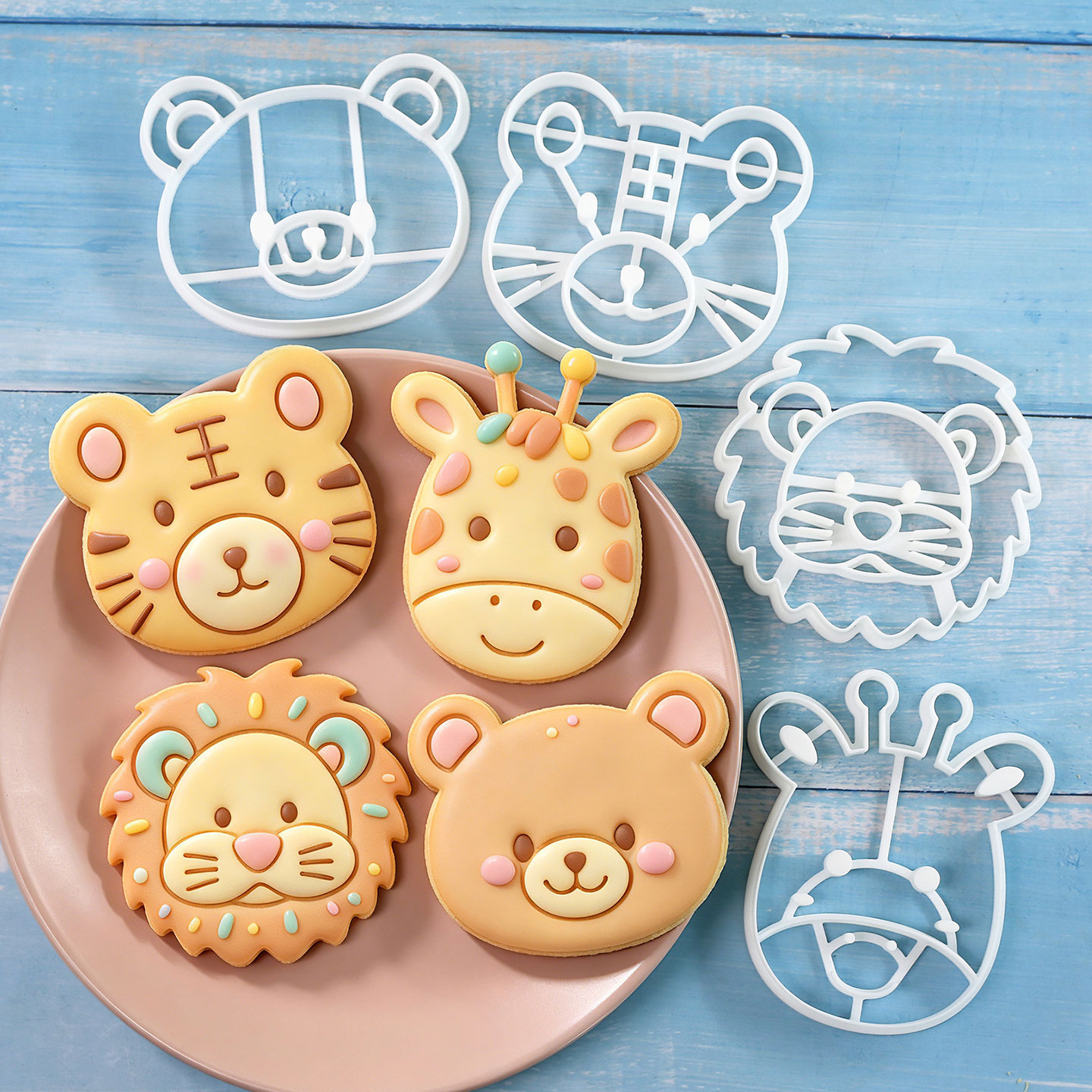 4 Pcs Animal Cookie Cutters Se - Baking Kitchen Set ulasan dan harga
