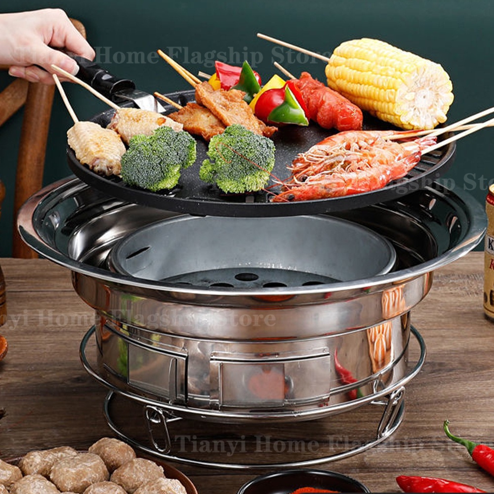 Stainless Steel Charcoal Grill - Kitchen Baking Tray Rack ulasan dan harga