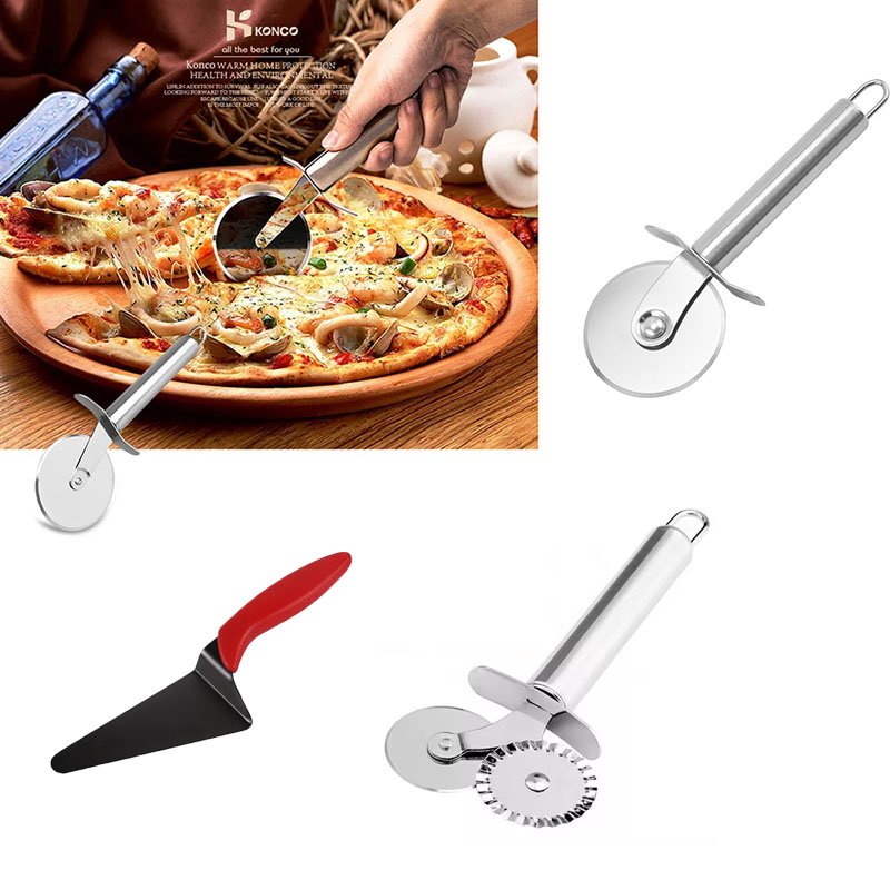 Stainless Steel Pizza Cutter W - Baking Kitchen Set ulasan dan harga