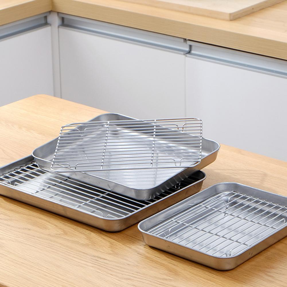 1 Set Stainless Steel Oven Bak - Kitchen Baking Tray Rack ulasan dan harga