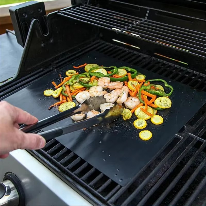 1/2/3/4/5PCS Black BBQ Grill M - Kitchen Baking Mat ulasan dan harga