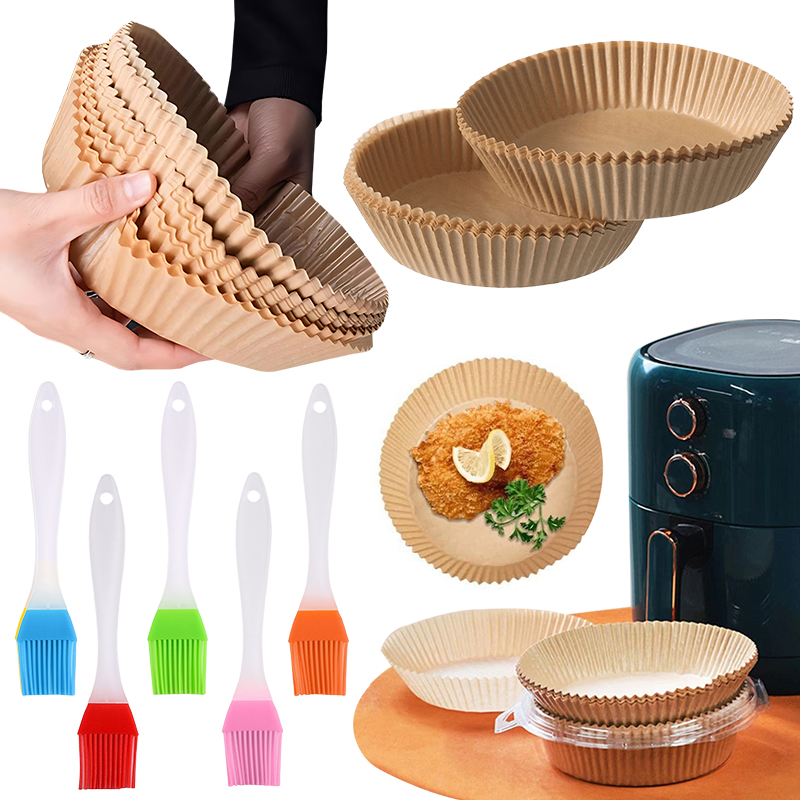 50/100PCS Air Fryer Paper Plat - Kitchen Baking Mat ulasan dan harga