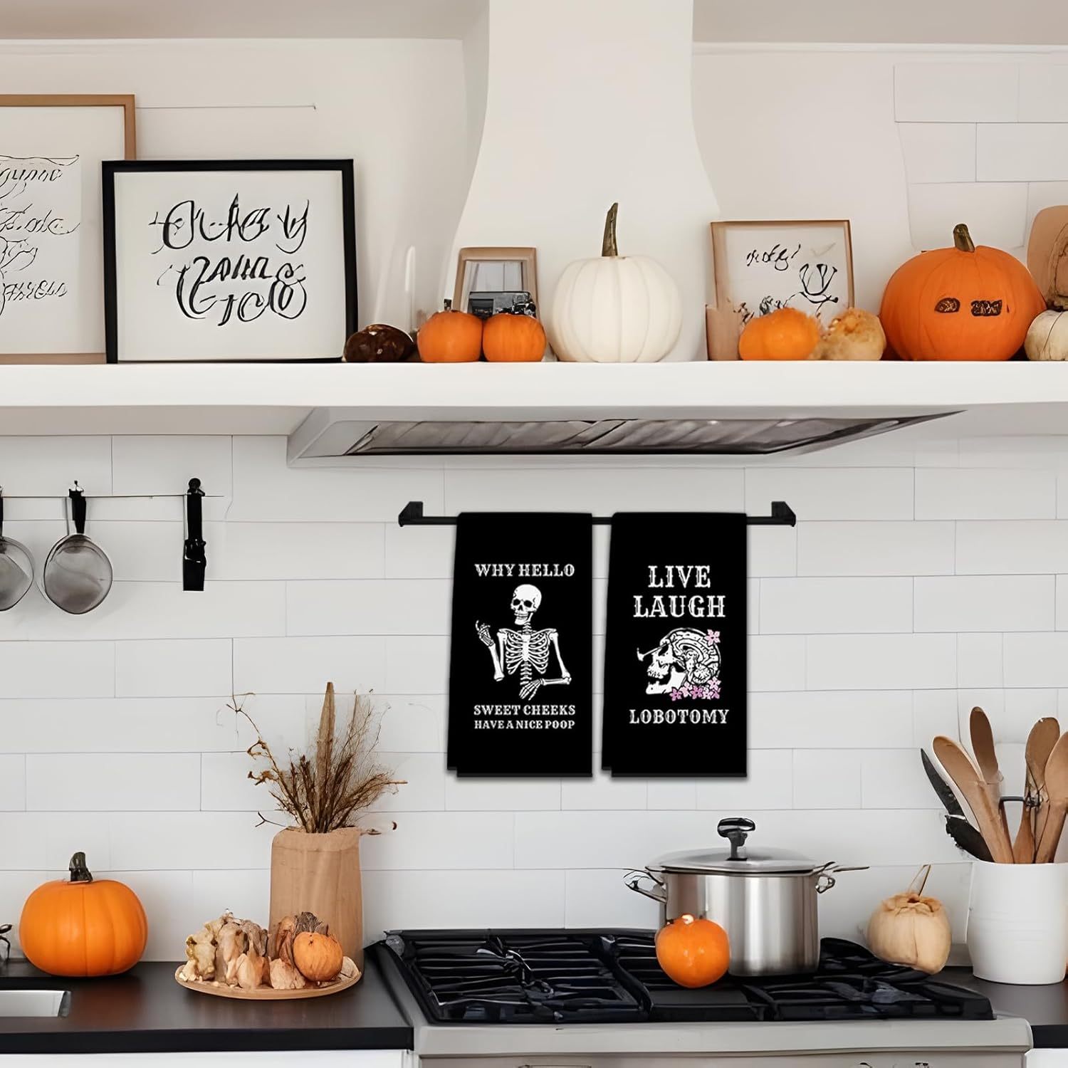 2Pcs, Gothic Skull-Themed Kitc - Kitchen Baking Necessities ulasan dan harga