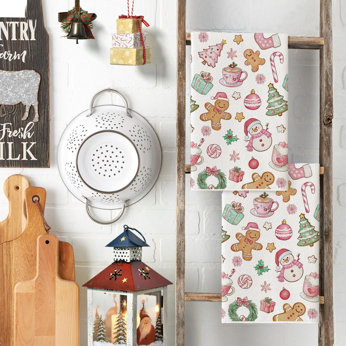 2Pcs, Pink Snowman Christmas T - Kitchen Baking Necessities ulasan dan harga