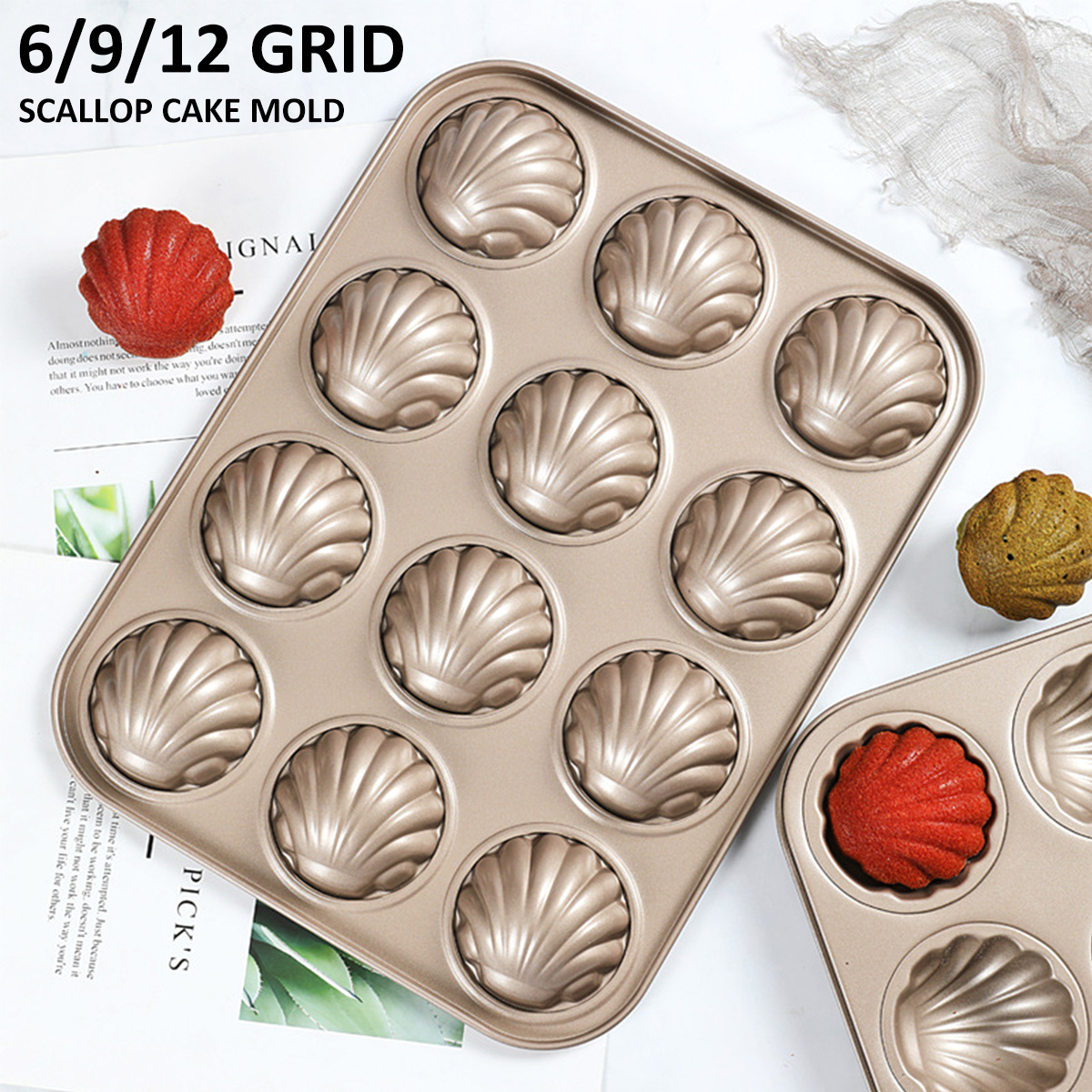 Madeleine Mold Shell Shape Bak - Kitchen Baking Trays ulasan dan harga