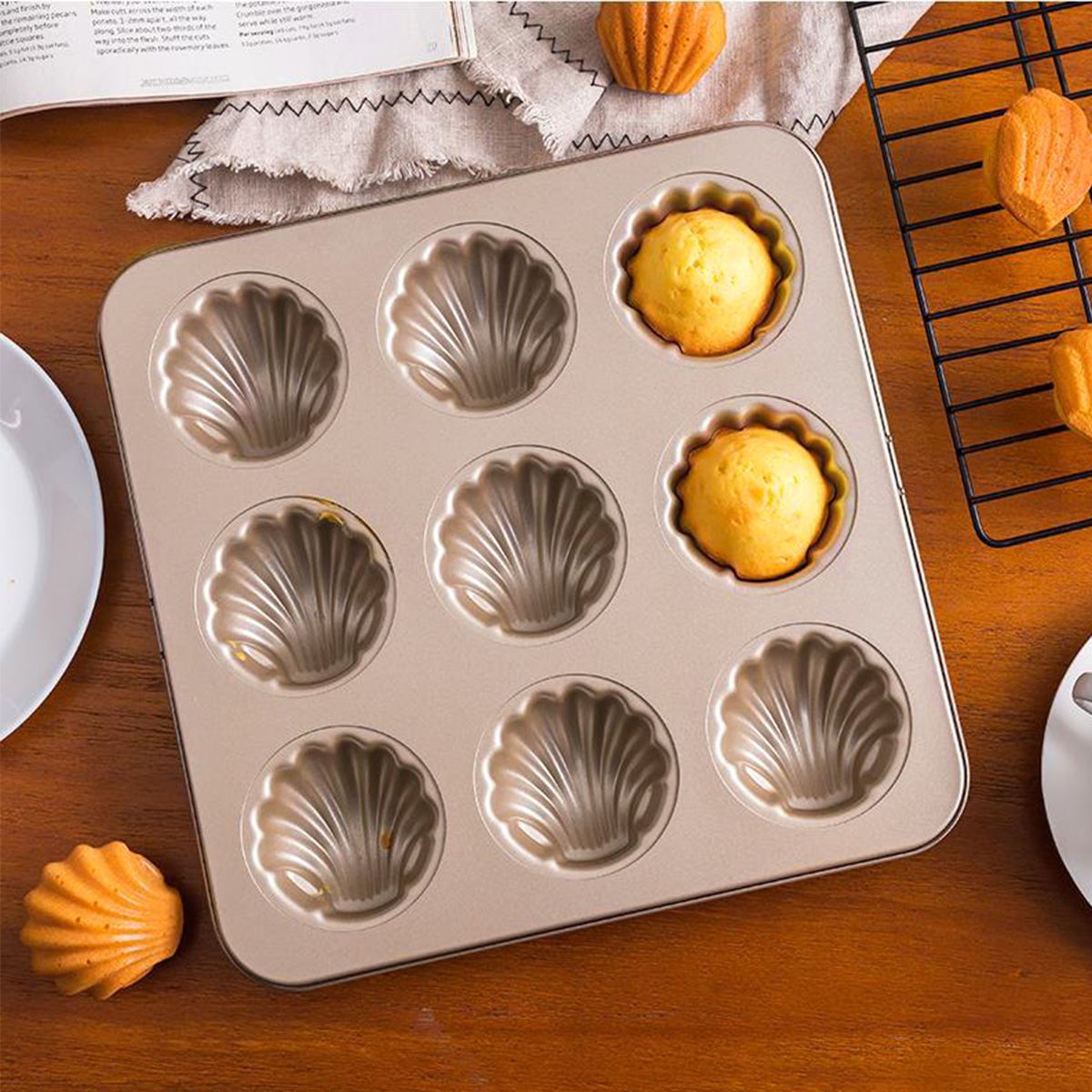 Madeleine Mold Shell Shape Bak - Kitchen Baking Trays ulasan dan harga