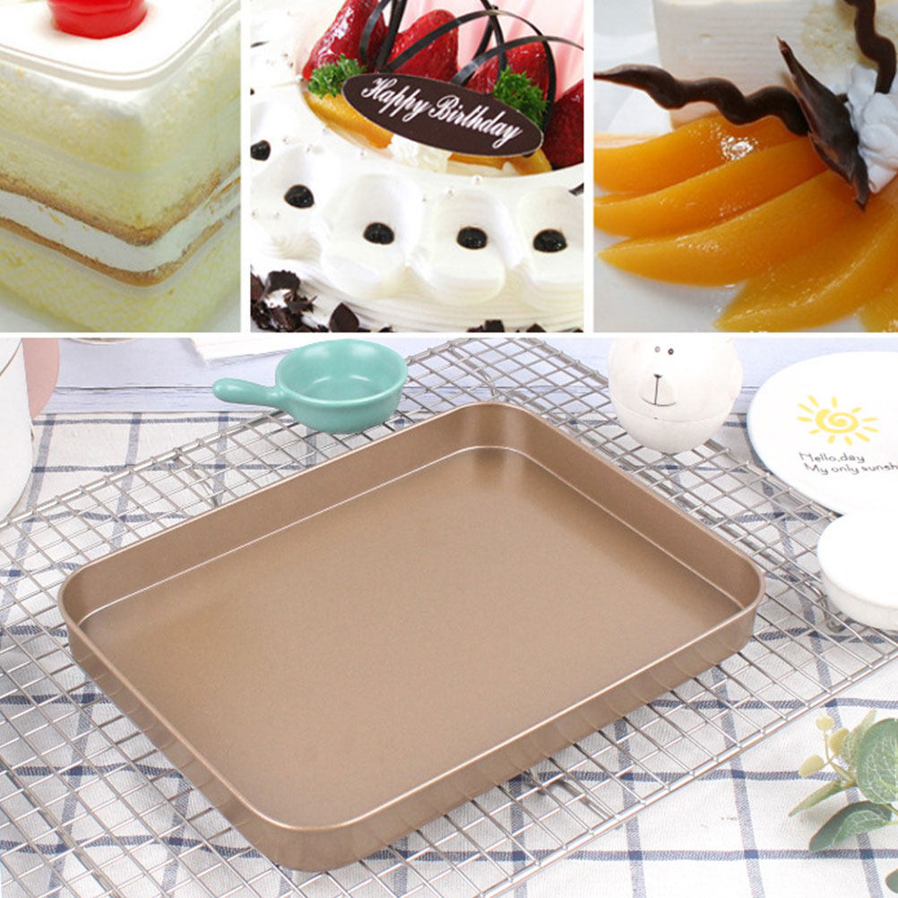 Carbon Steel Rectangular Cake  - Kitchen Baking Trays ulasan dan harga